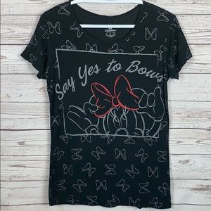 Disney Parks Minnie Say Yes to Bows T-Shirt Top